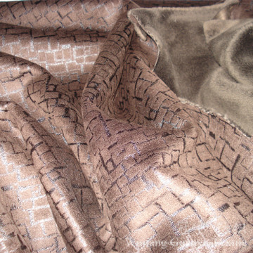 Glänzendes Bronzing-Gewebe-Polyester-Wildleder für Hauptdekoration